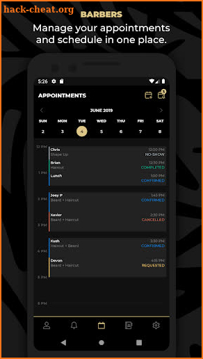 theCut: Barber Booking App screenshot