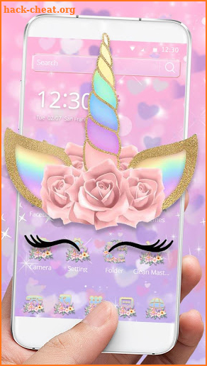 Theme Flower Unicorn Dream screenshot