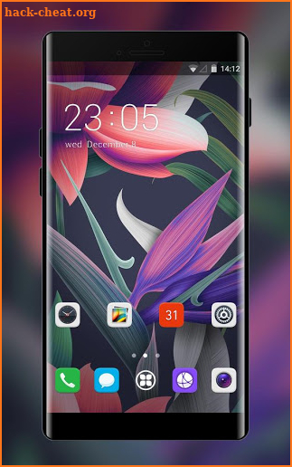 Theme for abstract flowers huawei mate10 wallpaper screenshot