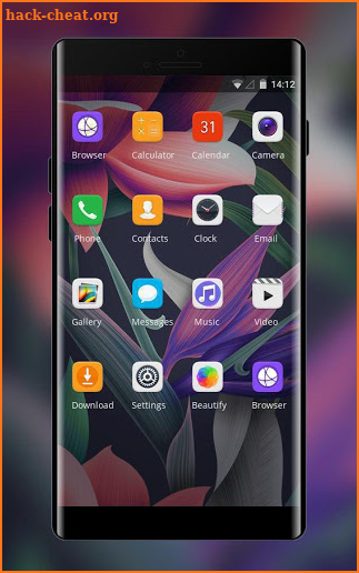 Theme for abstract flowers huawei mate10 wallpaper screenshot