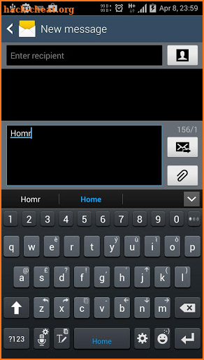 Theme for A.I.type Galaxy Blue screenshot