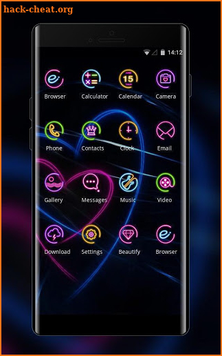 Theme for black neon light xiaomi mi a1 wallpaper screenshot