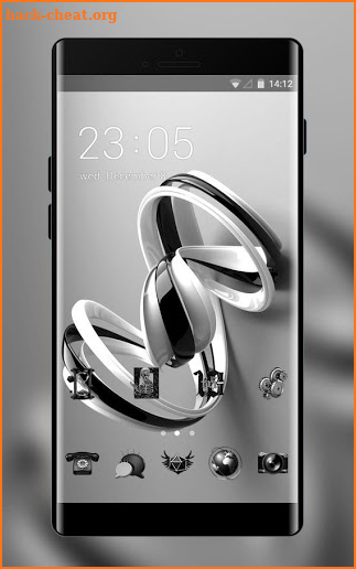 Theme for black white business silk wallpaper screenshot