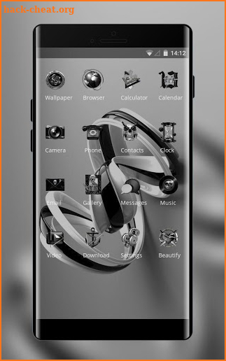 Theme for black white business silk wallpaper screenshot