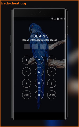 Theme for blue parrot bird branch wallpaper screenshot