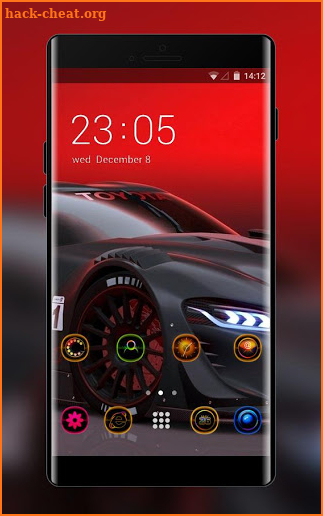 Theme for cool black sports car wallpaper screenshot