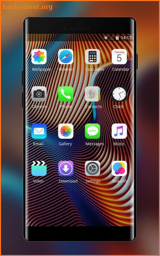 Theme for Phone XS IOS12 abstract lines wallpaper screenshot