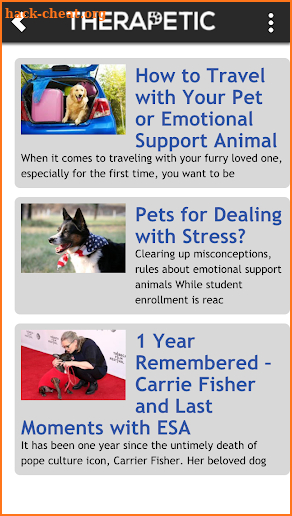 TheraPetic | Service Dog / ESA Support Animal screenshot