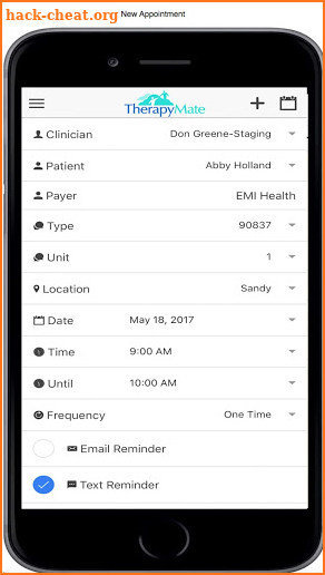 TherapyMate screenshot