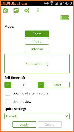 Theta S Remote Control screenshot