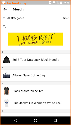 Thomas Rhett's: Home Team App screenshot