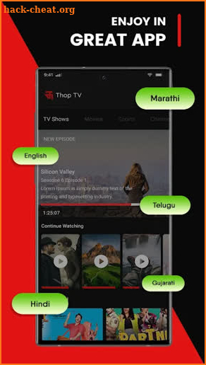 Thop TV Free - Live Thop TV Cricket Guide screenshot