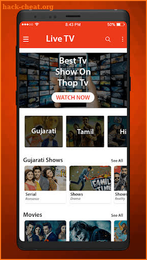 Thop TV Guide 2020 - Live TV Tips & Tricks screenshot