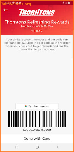 Thorntons Refreshing Rewards screenshot