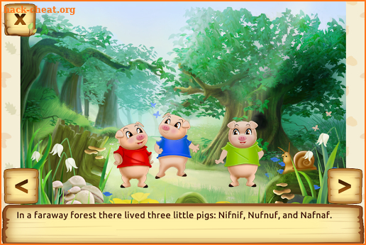 Three Little Pigs - Fairy Tale with Games Free screenshot