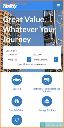 Thrifty Car Rental screenshot