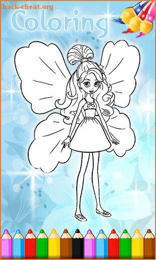 Thumbelina Fairies Baby Coloring Game screenshot