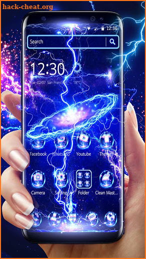 Thunder Screen Laser Theme screenshot