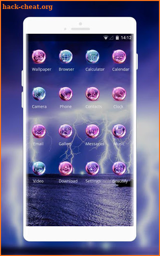 Thunder theme natural landscape sea cool screenshot