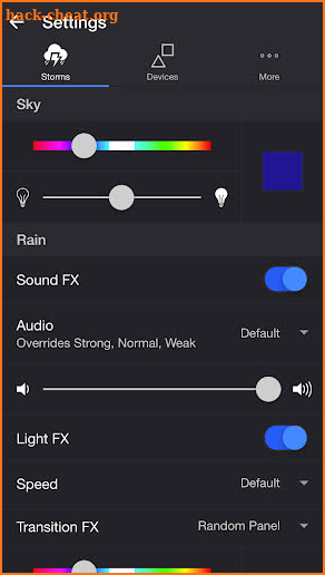 Thunderstorm for Nanoleaf screenshot