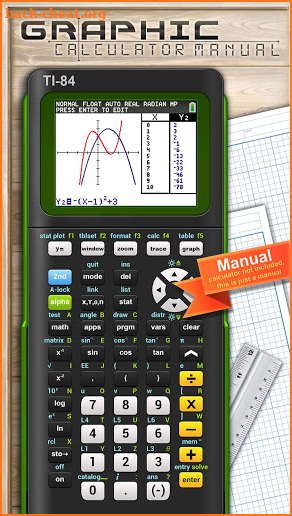 Ti-84 Graphing Calculator Manual Elite screenshot