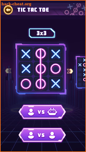 Tic Tac Toe 2 Player: XO Glow screenshot