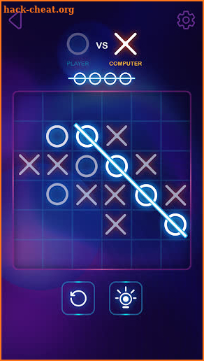 Tic Tac Toe Glow - XOXO screenshot