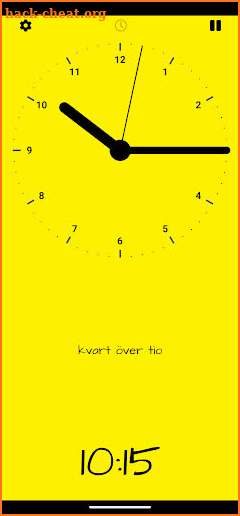 Tick-tack learning clock screenshot