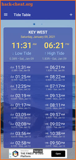 Tide Table screenshot