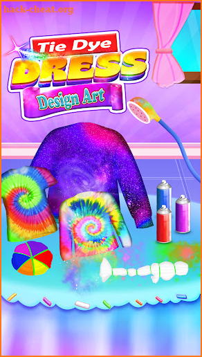 Tie Dye Dress Design Art screenshot