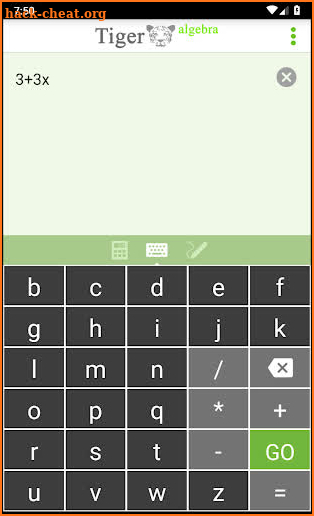 Tiger — Algebra & Maths Solver with Solution screenshot