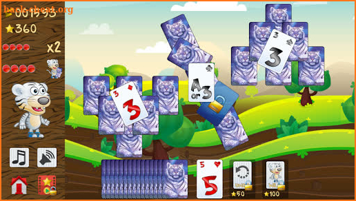 Tiger Solitaire: Fun TriPeaks Solitaire screenshot