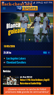 Tigo Sports Guatemala screenshot