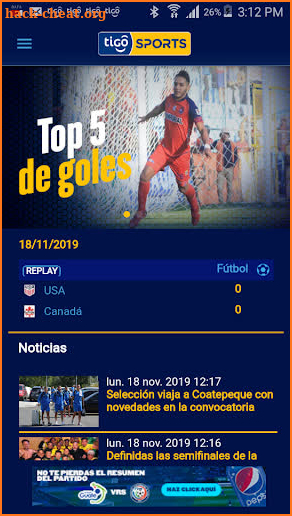 Tigo Sports Guatemala screenshot