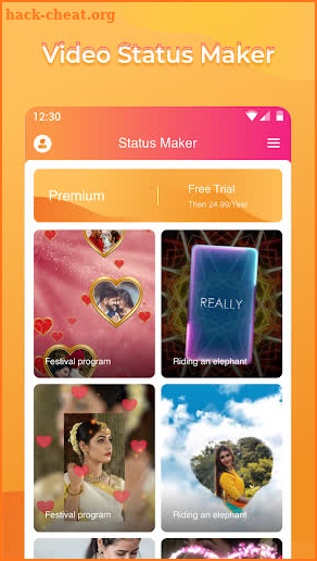 Tik Editor: Video Status Maker screenshot