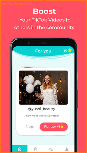 TikLikes - Get free tiktok likes & hearts screenshot