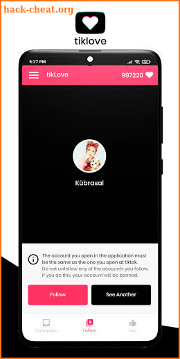 tikLove - Get followers, views, likes screenshot