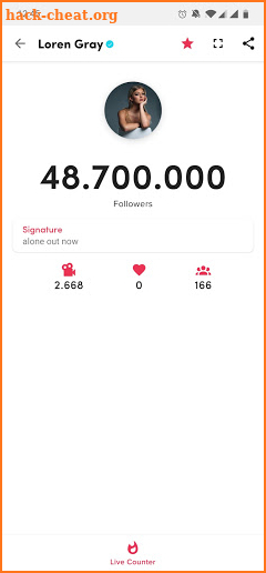 TikTokCount - Live Follower Counter screenshot