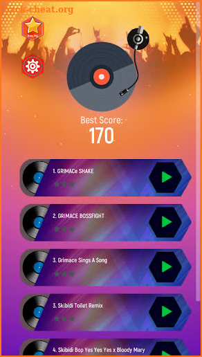 Tiles Hop: Grimace shake song screenshot