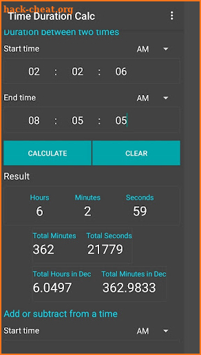 Time Calculator Pro screenshot