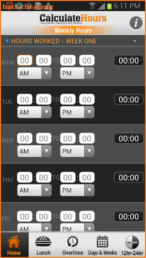 Time Card Calculator Pro screenshot