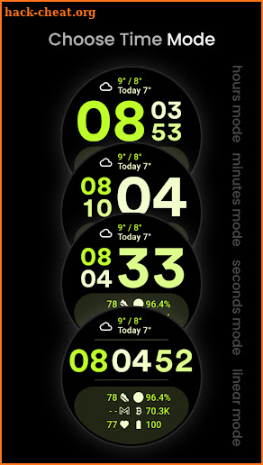 TimeMode: Wear OS watch face screenshot