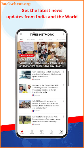 Times Now Live News LiveTV App screenshot