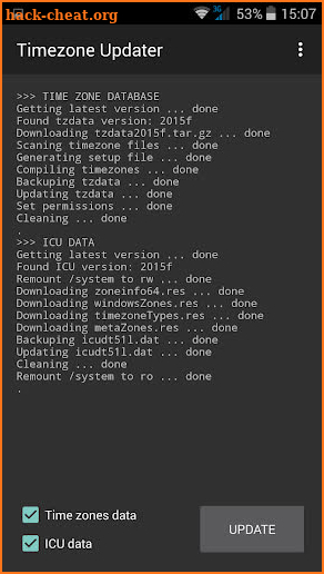 Timezone Updater screenshot