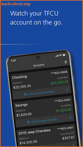 Tinker Federal Credit Union screenshot