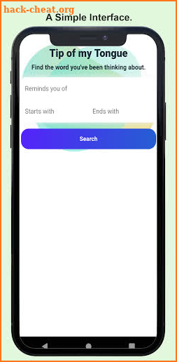 Tip of my Tongue: Reverse Dictionary screenshot