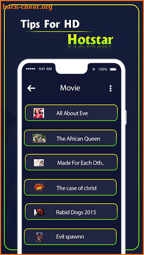 Tips for HD Hotstar -Hotstar TV Shows screenshot