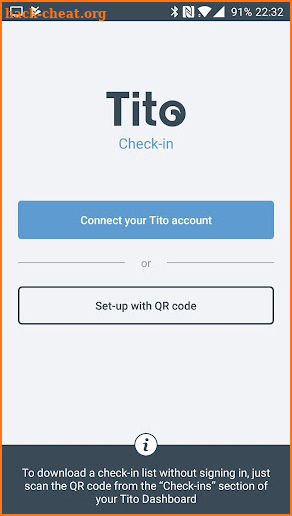 Tito Check-in screenshot