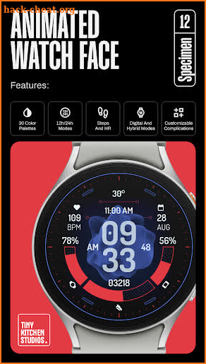 TKS 12 Specimen Watch Face screenshot