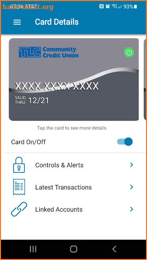 TLC CARDCONTROL screenshot